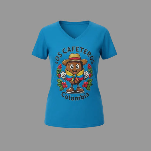 A4 V-Neck Los Cafeteros Women's Active Shirt