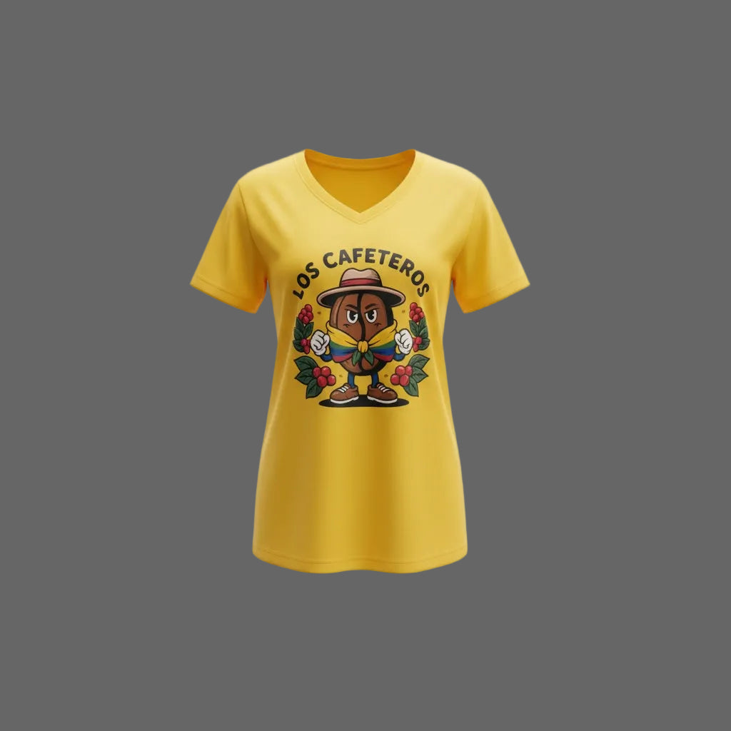 A4 V-Neck Los Cafeteros Women's Active Shirt
