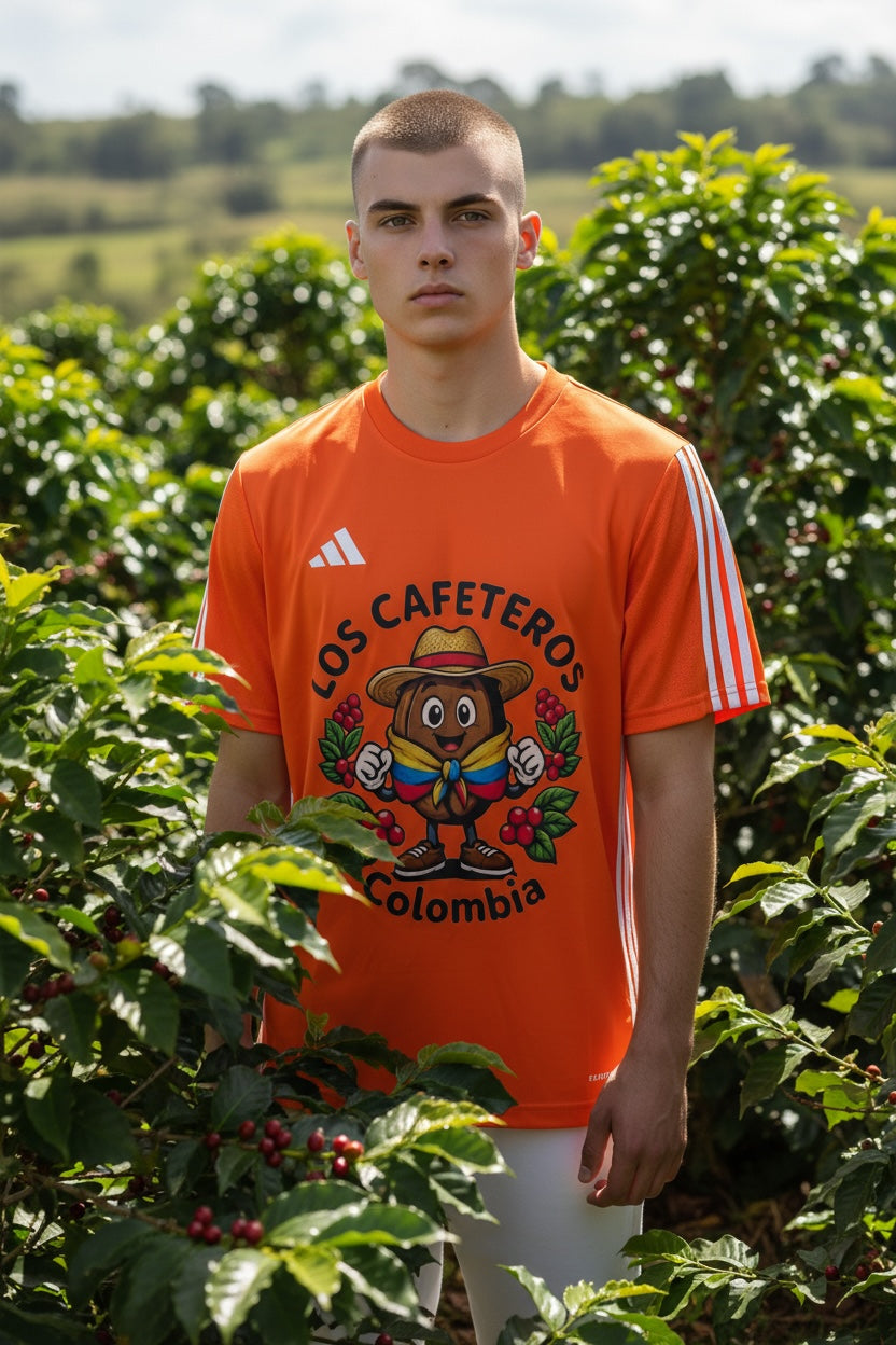 Los Cafeteros Colombia Adidas mens athletic Jersey