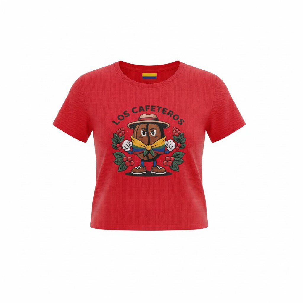 Los Cafeteros women red mesh athletic Jersey