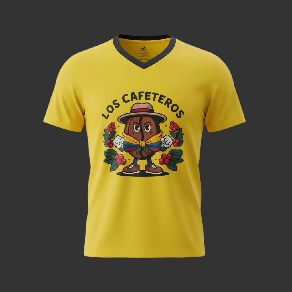 Los Cafeteros Colombia Adidas mens athletic Jersey