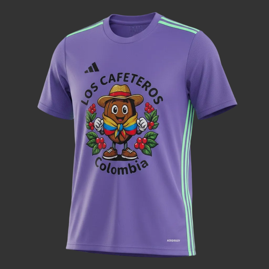 Los Cafeteros Colombia Adidas mens athletic Jersey
