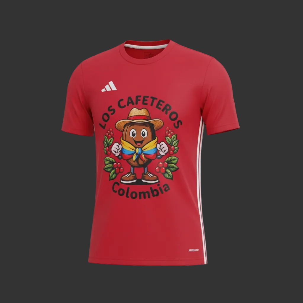 Los Cafeteros Colombia Adidas mens athletic Jersey