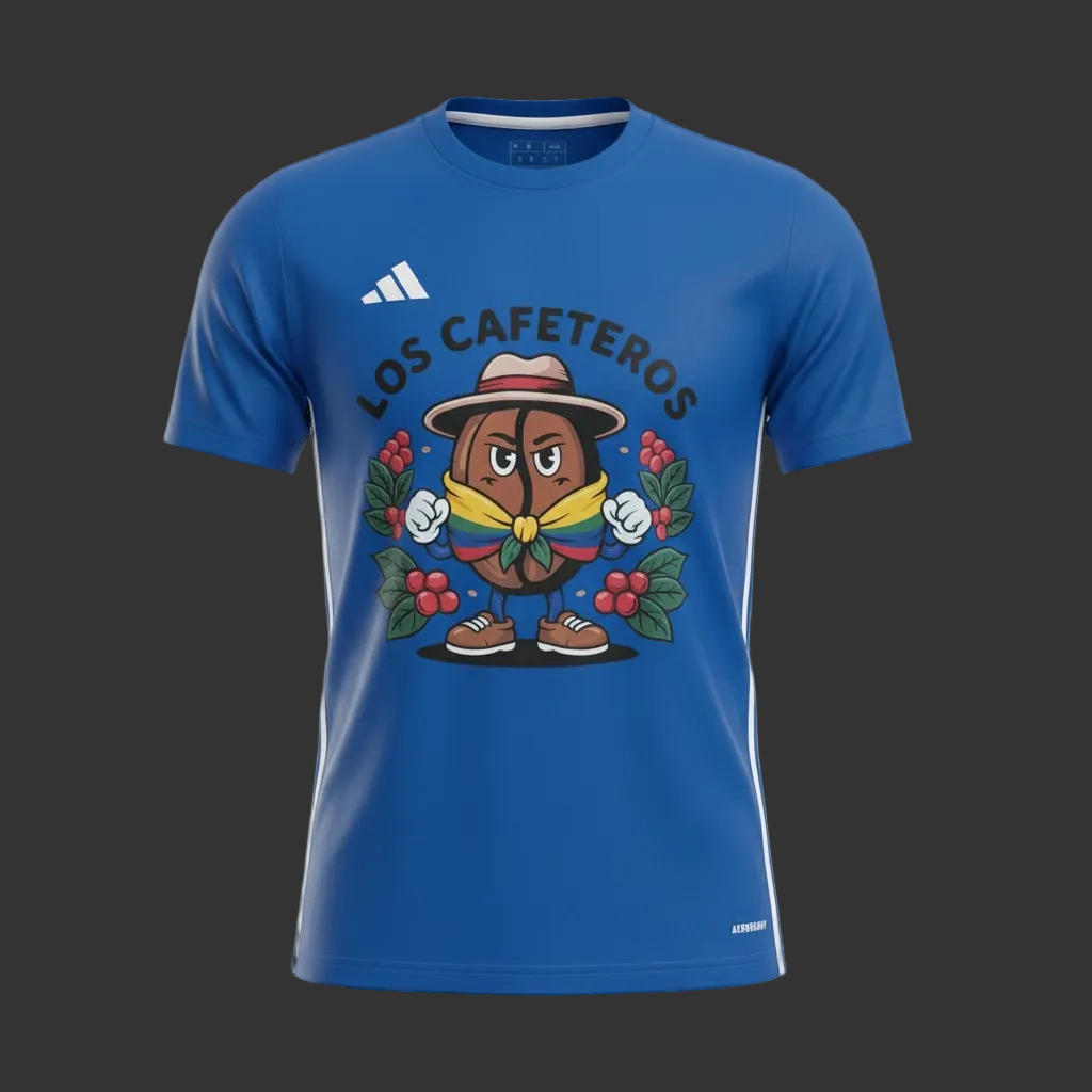 Los Cafeteros Colombia Adidas mens athletic Jersey