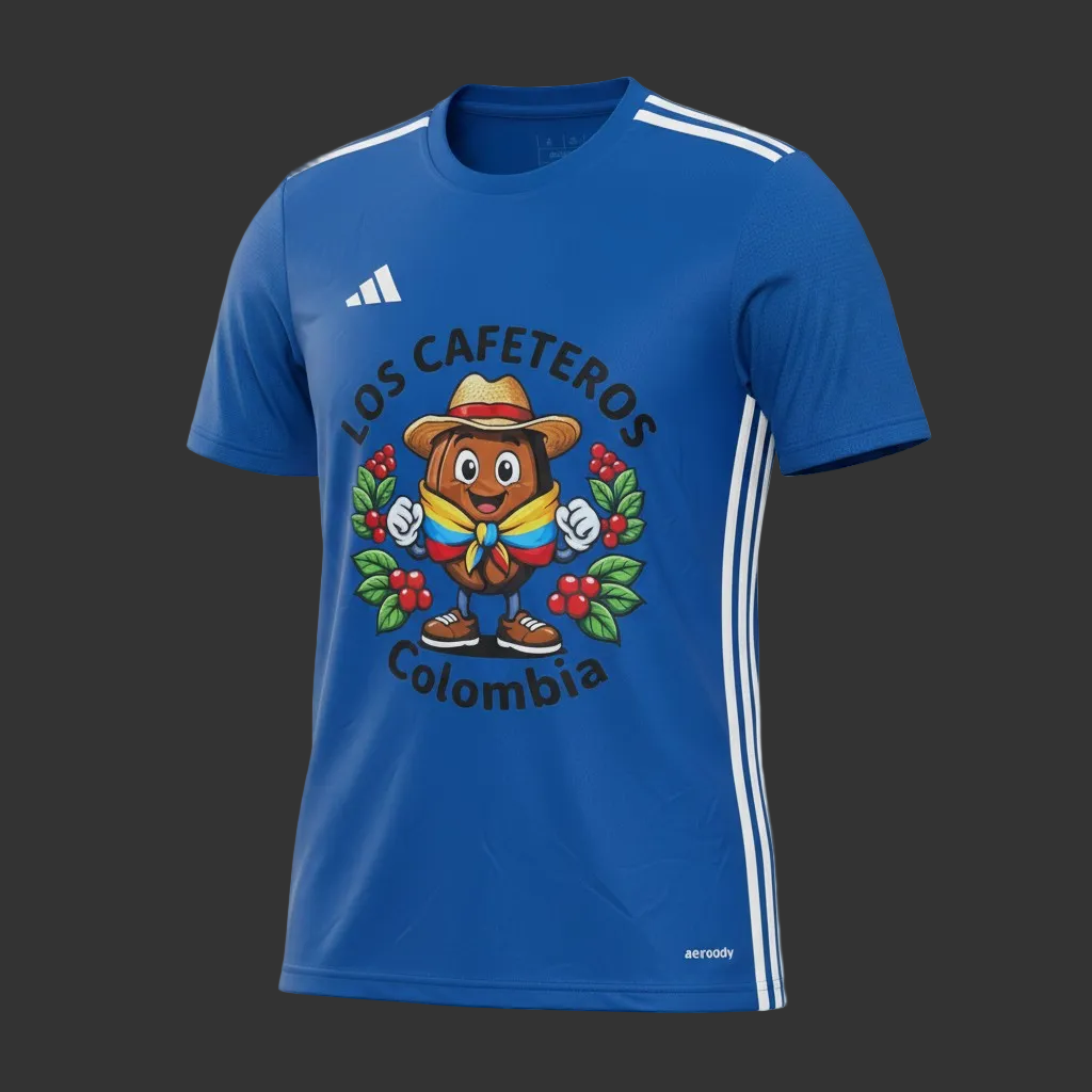 Los Cafeteros Colombia Adidas mens athletic Jersey